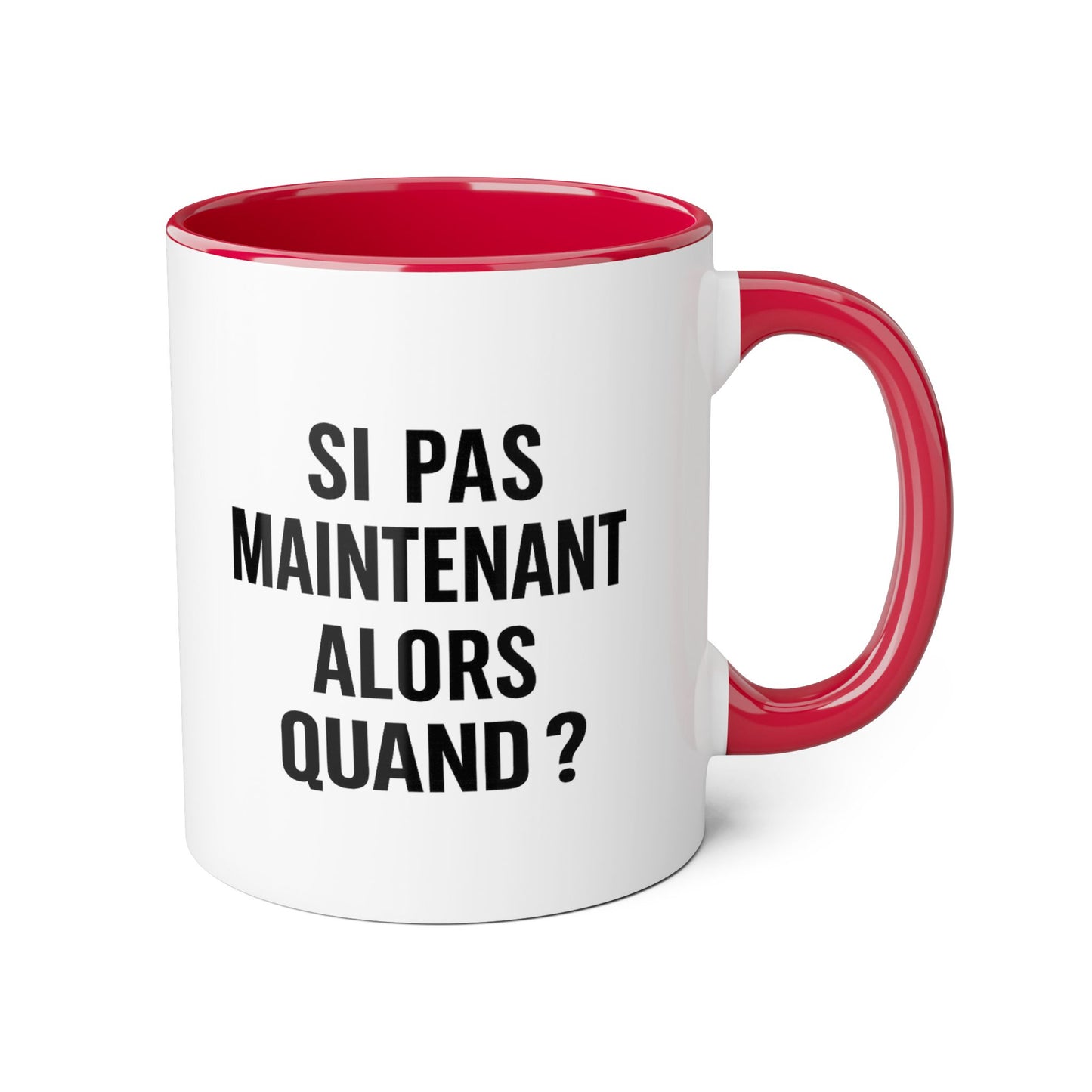 Motivia si pas Mug 11oz — Black Interior & Handle