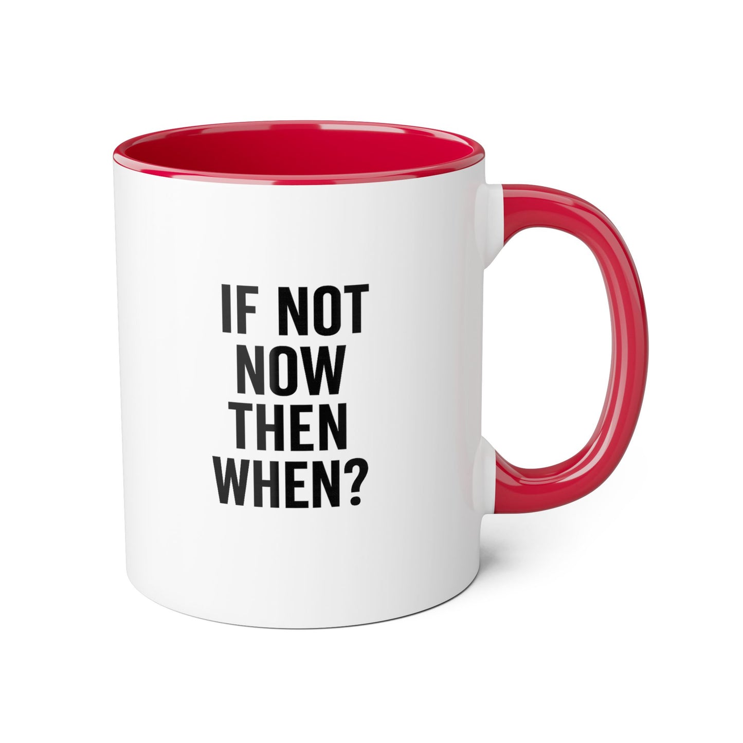 Motivia if not Mug 11oz — Black Interior & Handle