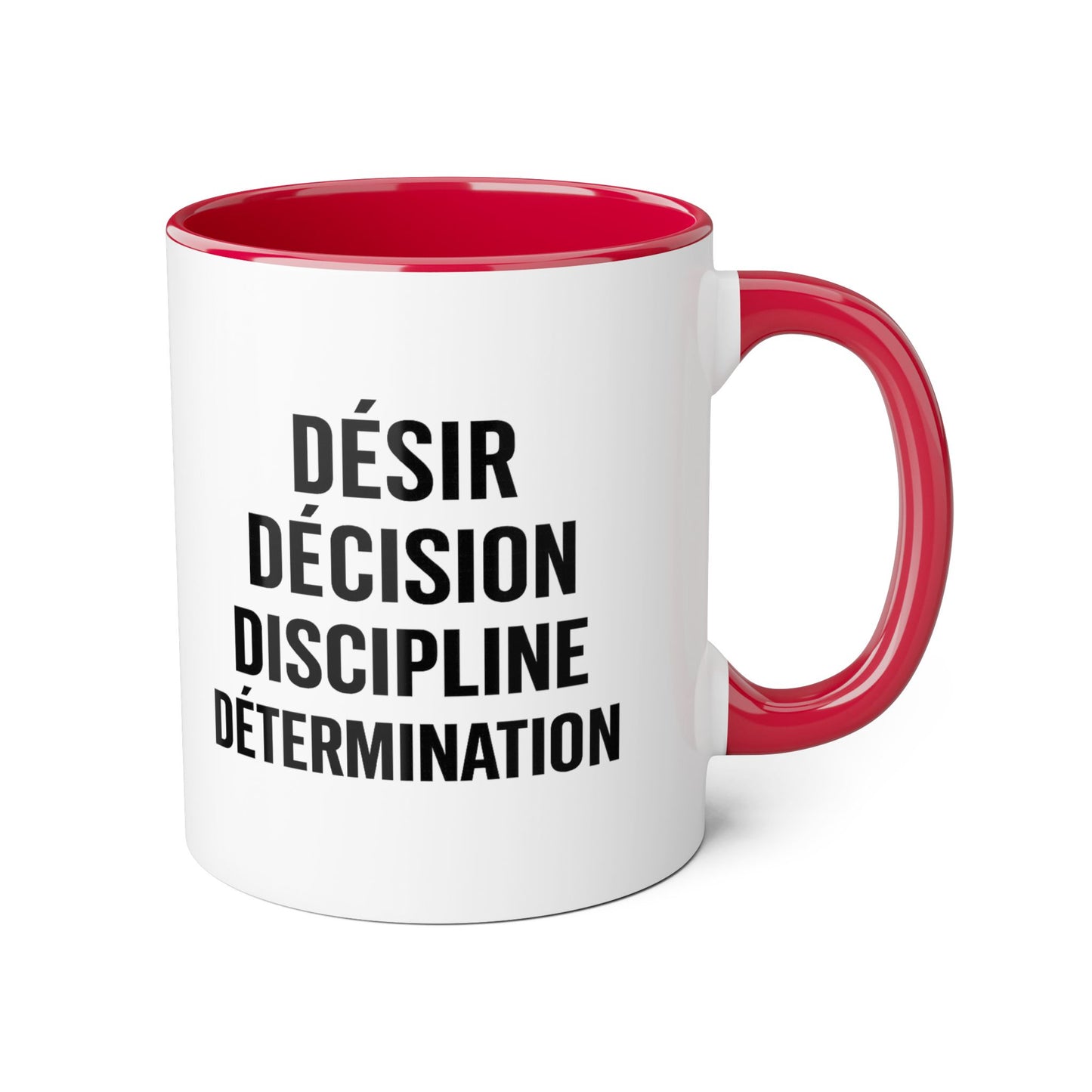 Motivia desire Mug 11oz — Black Interior & Handle
