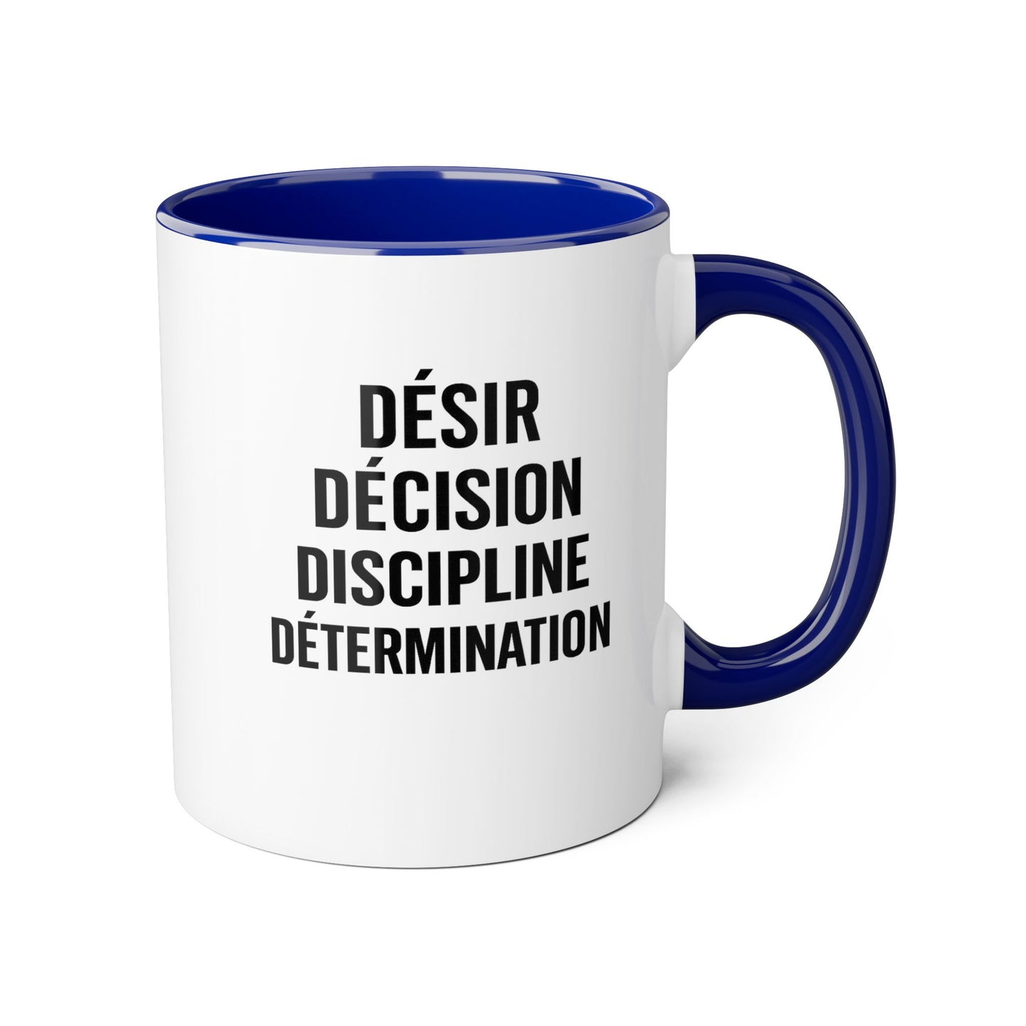 Motivia desire Mug 11oz — Black Interior & Handle