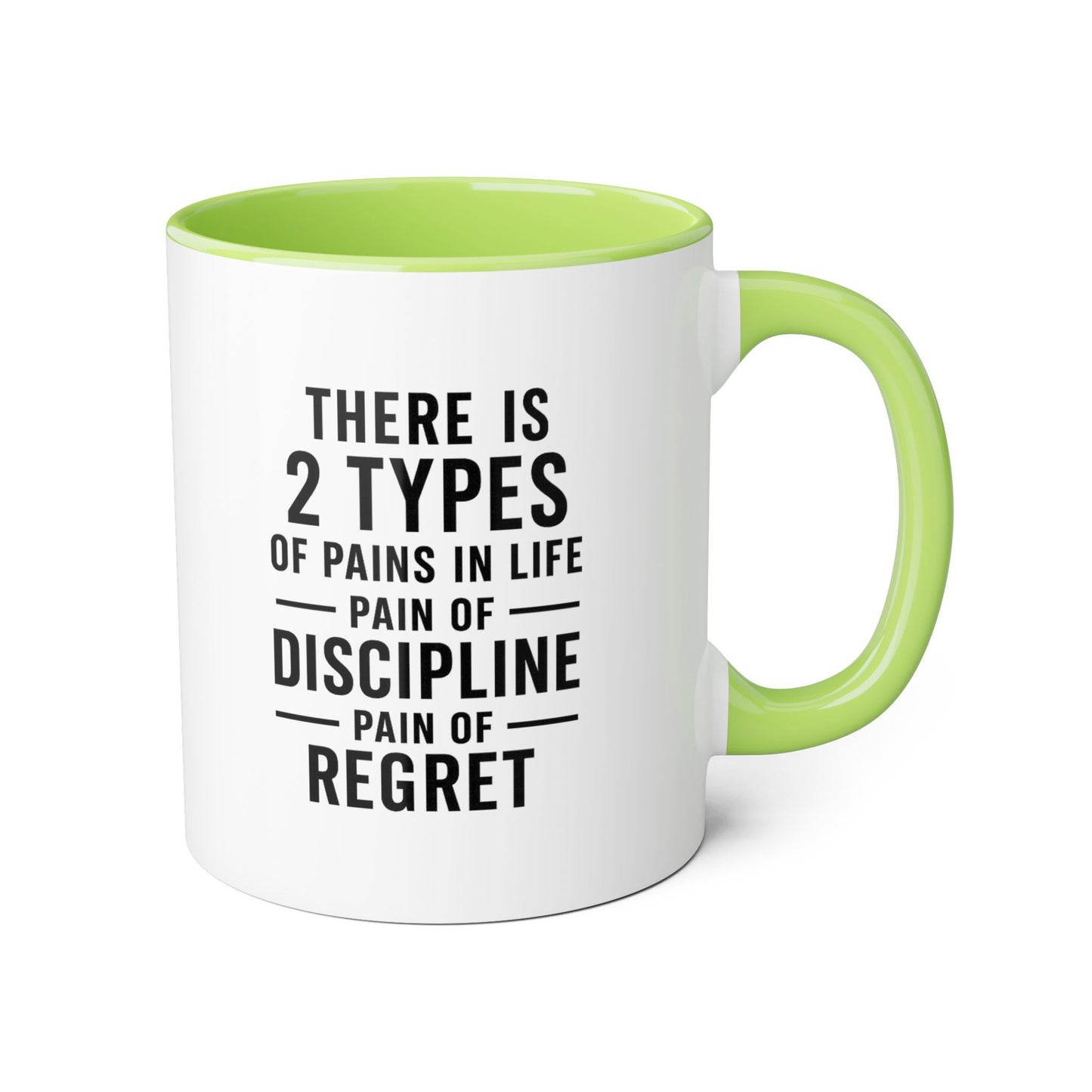 Motivai 2 types Mug 11oz — Black Interior & Handle