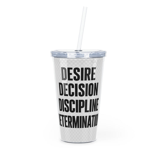 Motivia 20 oz plastic tumbler desir eng