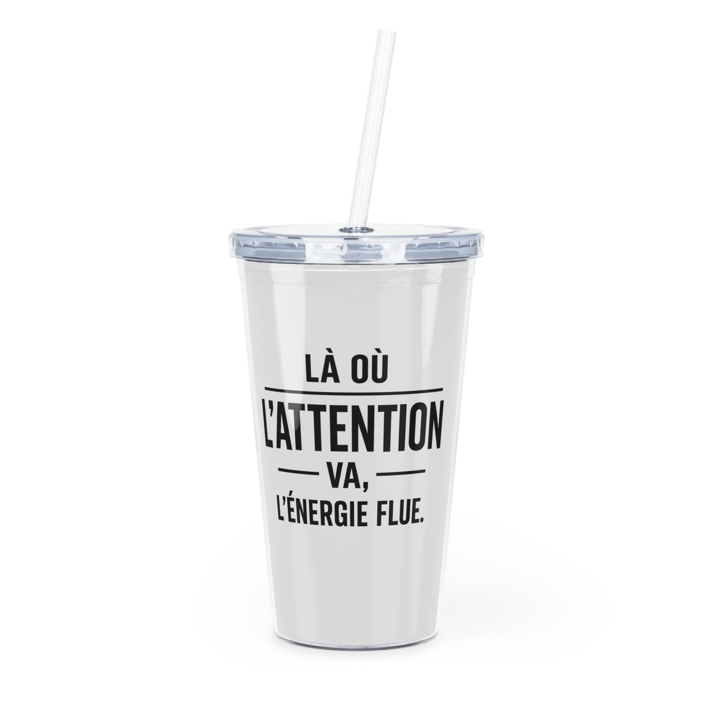 Motivia 20 oz plastic tumbler la ou