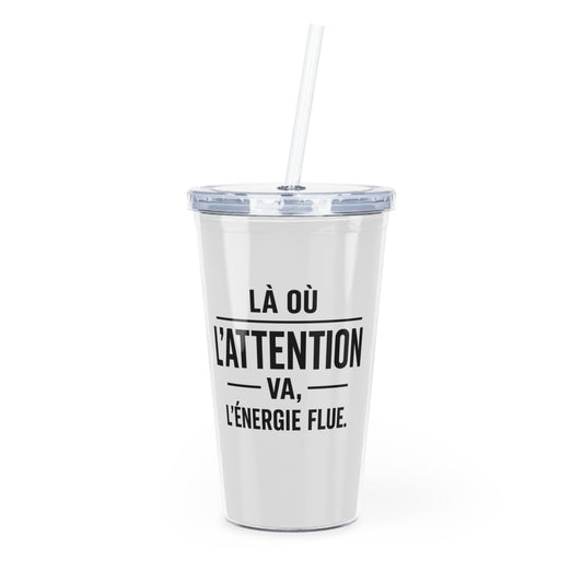 Motivia 20 oz plastic tumbler la ou