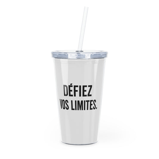 Motivia 20 oz plastic tumbler defier