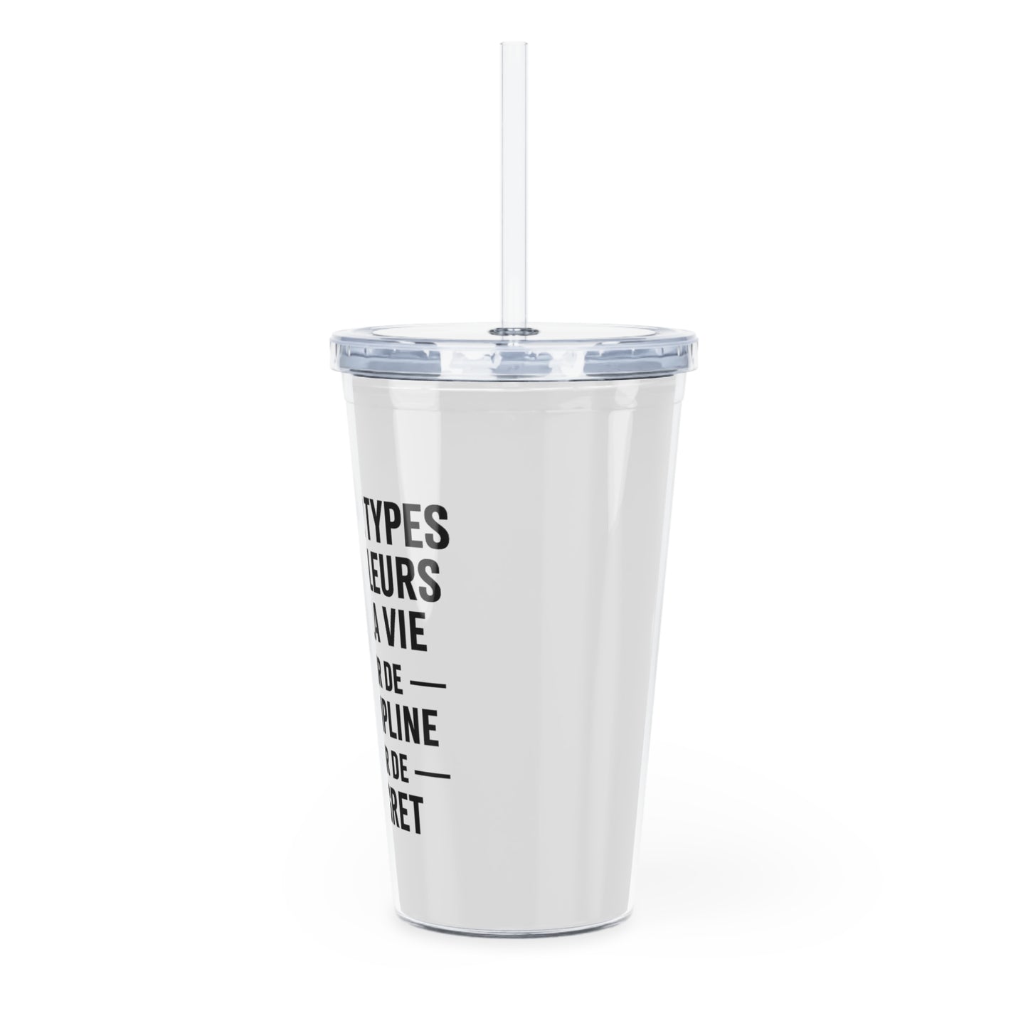 Motivia 20 oz plastic tumbler there is