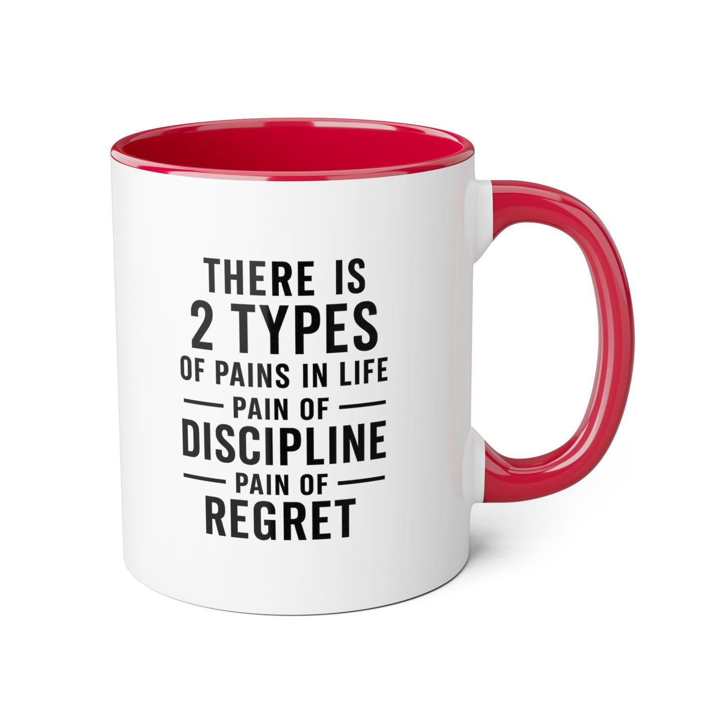 Motivai 2 types Mug 11oz — Black Interior & Handle