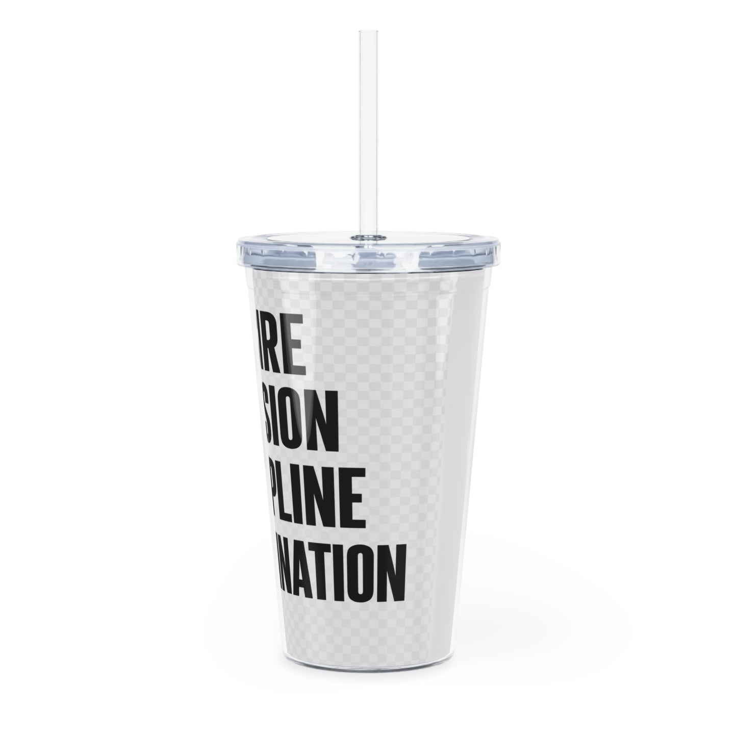 Motivia 20 oz plastic tumbler desir eng