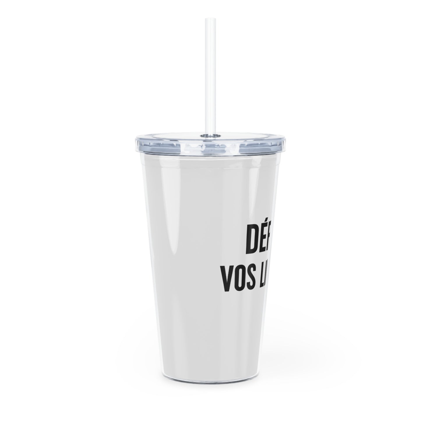 Motivia 20 oz plastic tumbler defier