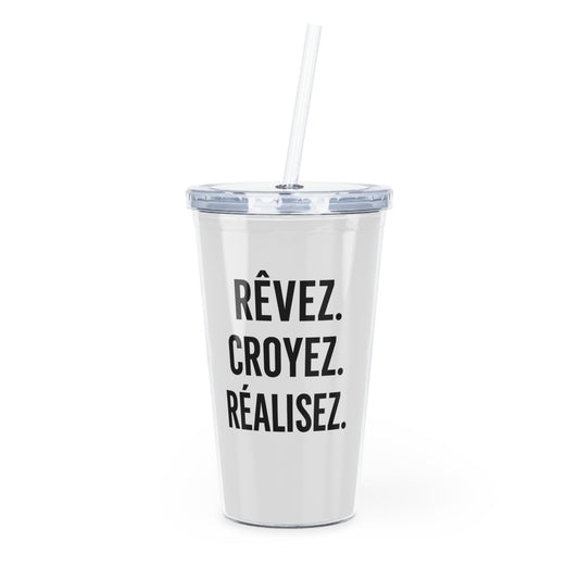 Motivia 20 oz plastic tumbler revez