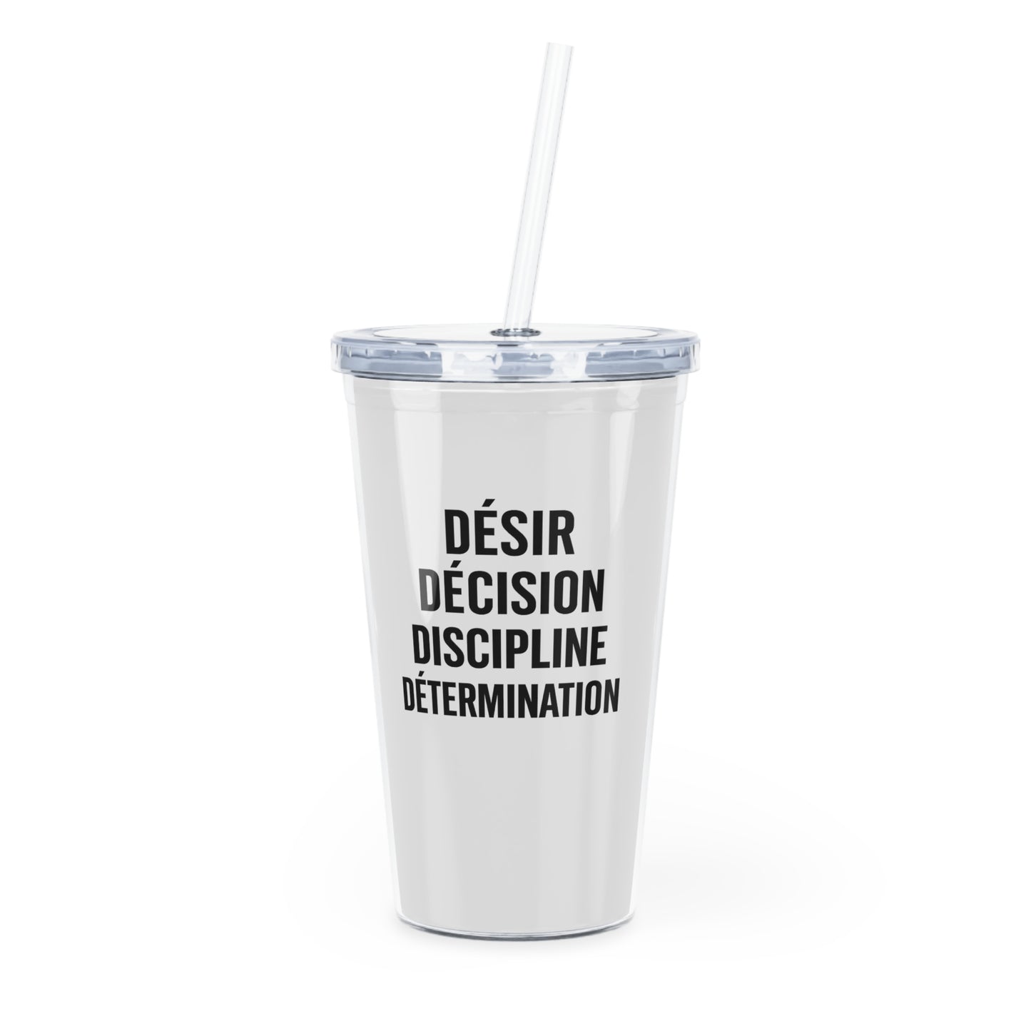 Motivia 20 oz plastic tumbler Desir fr