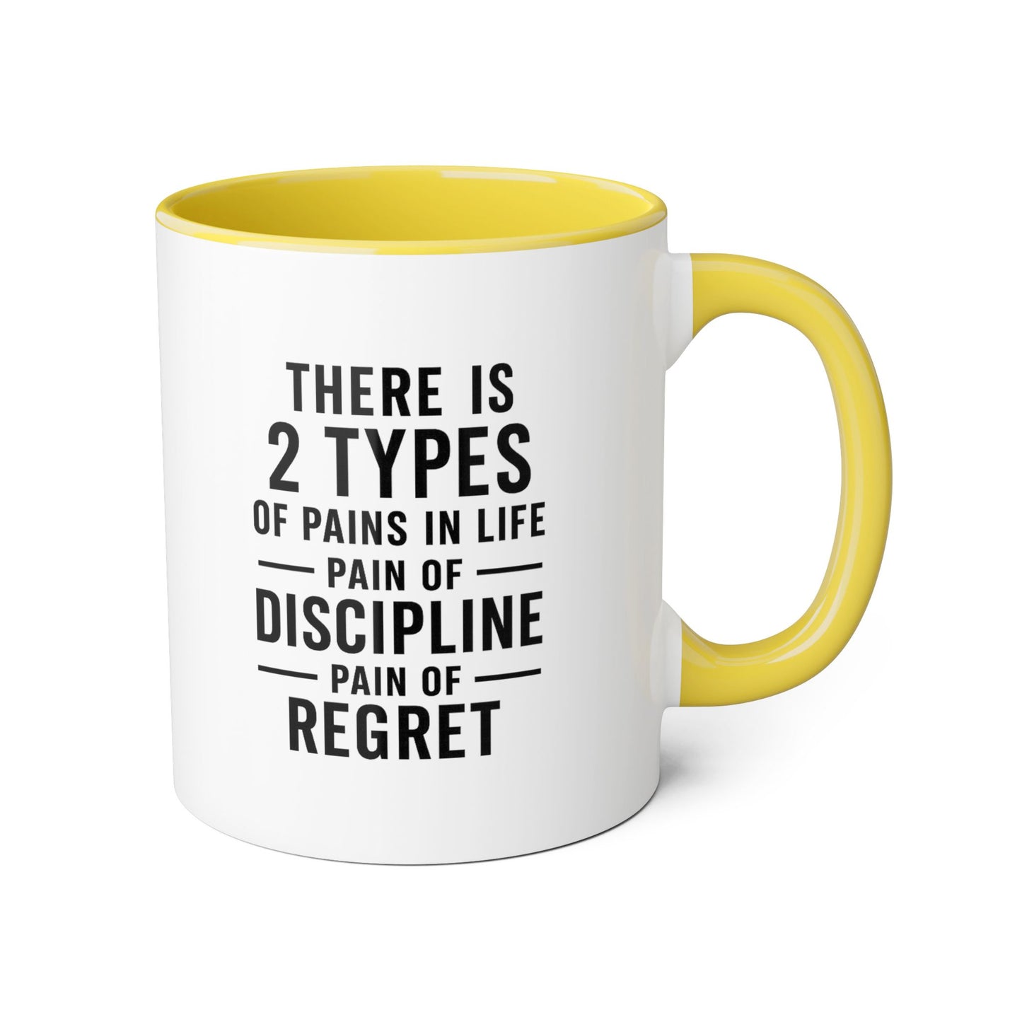 Motivai 2 types Mug 11oz — Black Interior & Handle