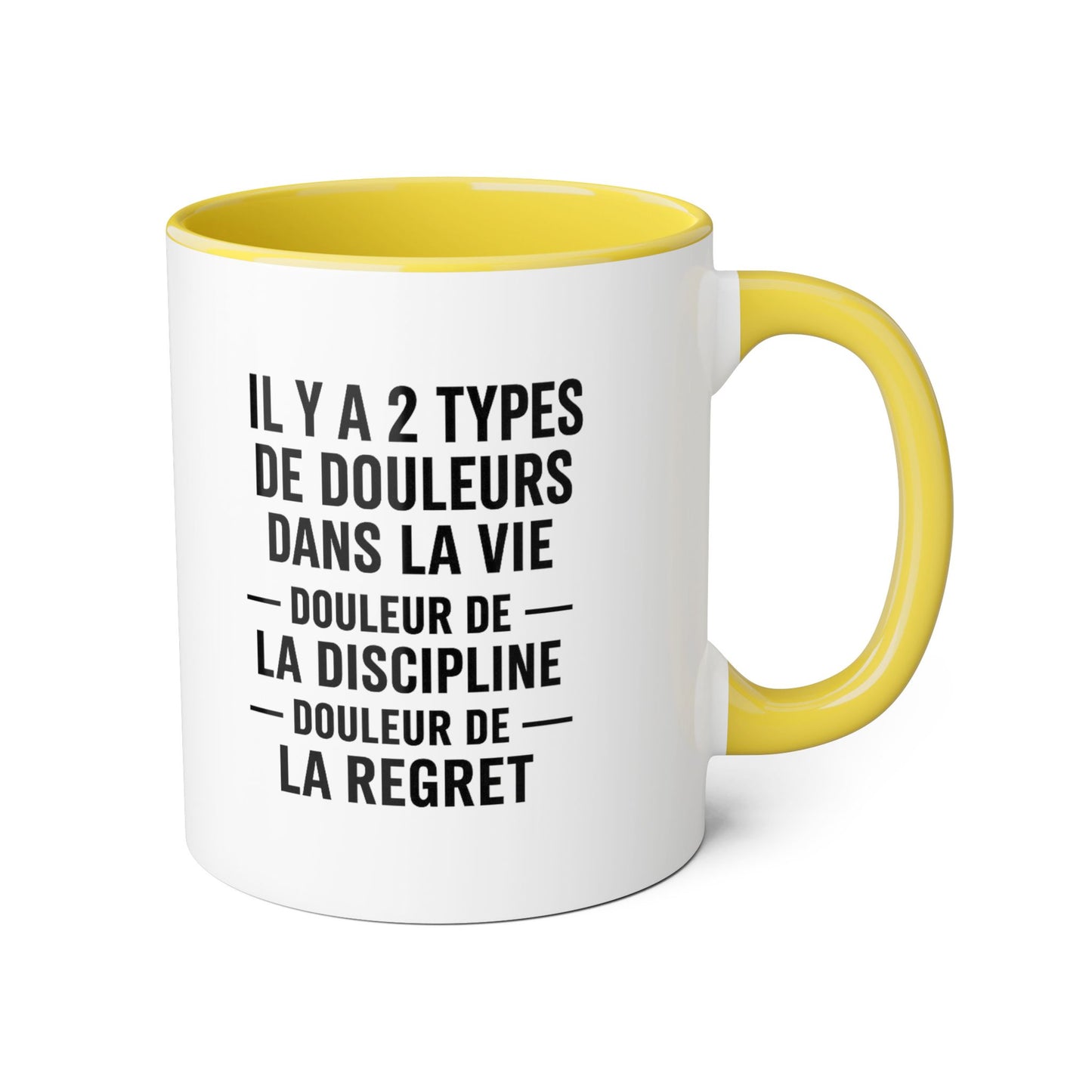Motivia 2 types Mug 11oz — Black Interior & Handle