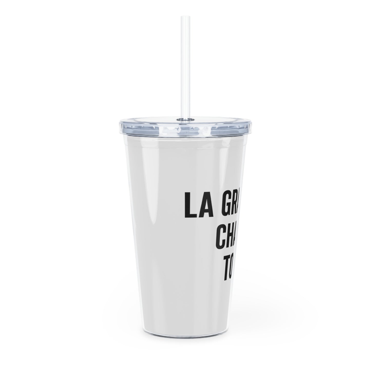 Motivia 20 oz plastic tumbler gratitude fr