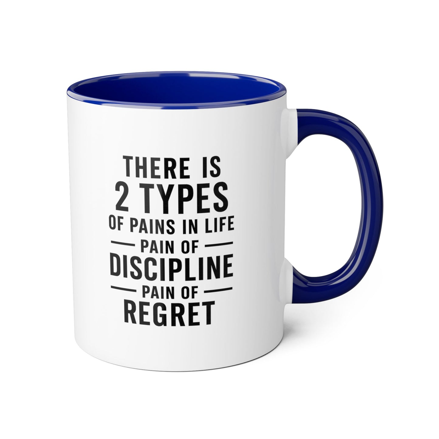 Motivai 2 types Mug 11oz — Black Interior & Handle