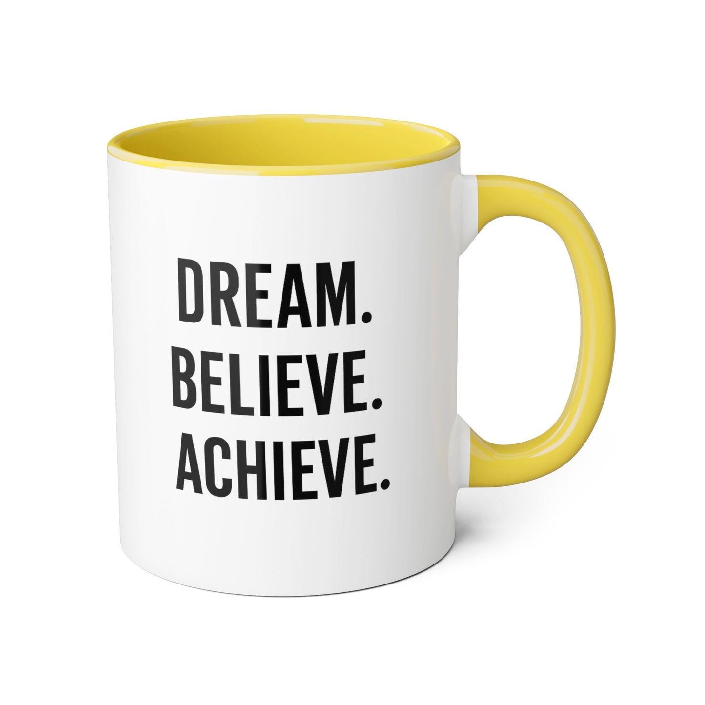 Motivia dream  Mug 11oz — Black Interior & Handle
