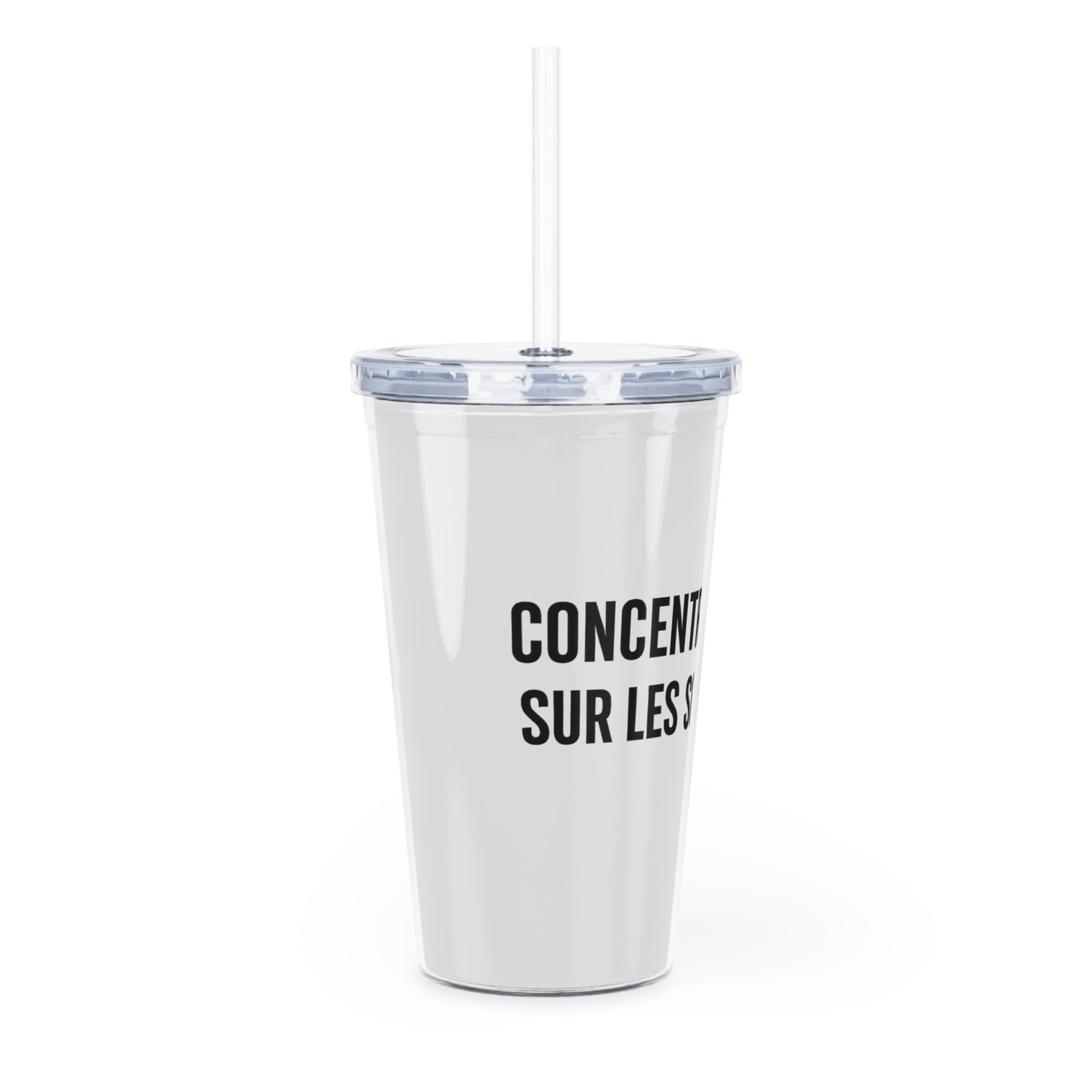 Motivia 20 oz plastic tumbler concentrer