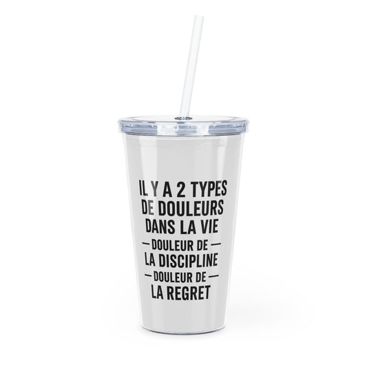 Motivia 20 oz plastic tumbler there is