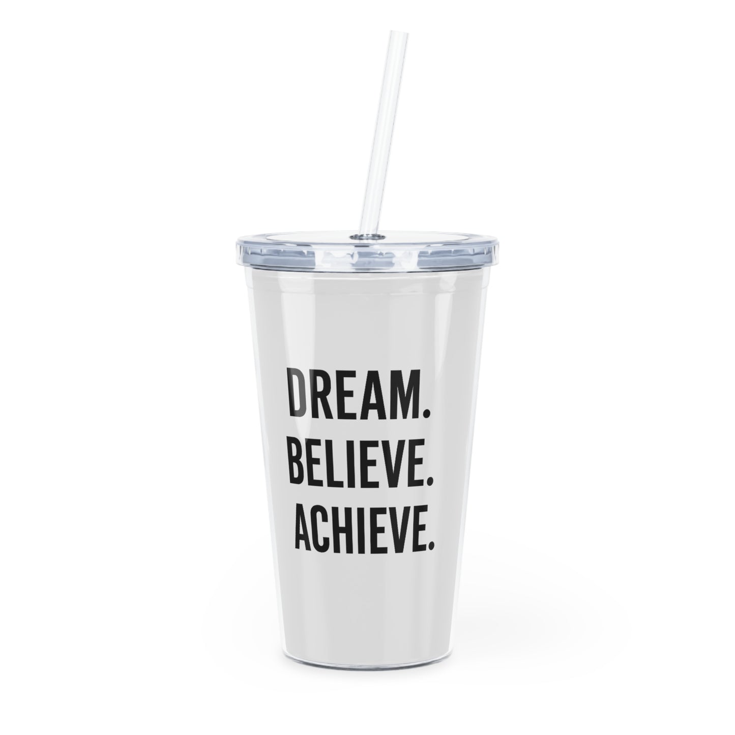 Motivia 20 oz plastic tumbler dream