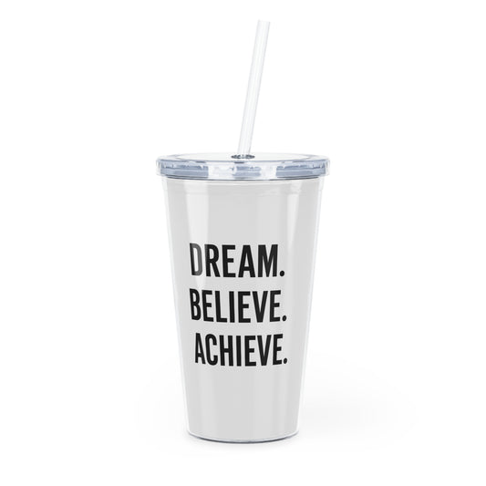 Motivia 20 oz plastic tumbler dream