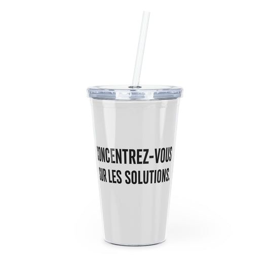 Motivia 20 oz plastic tumbler concentrer