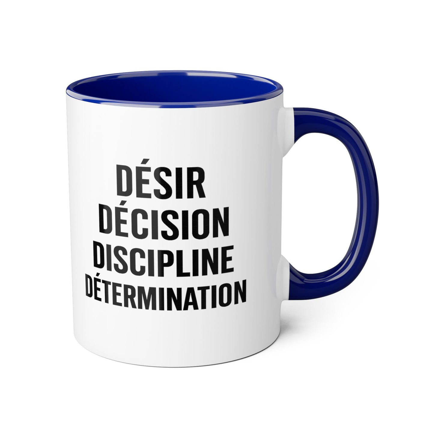 Motivia desire Mug 11oz — Black Interior & Handle