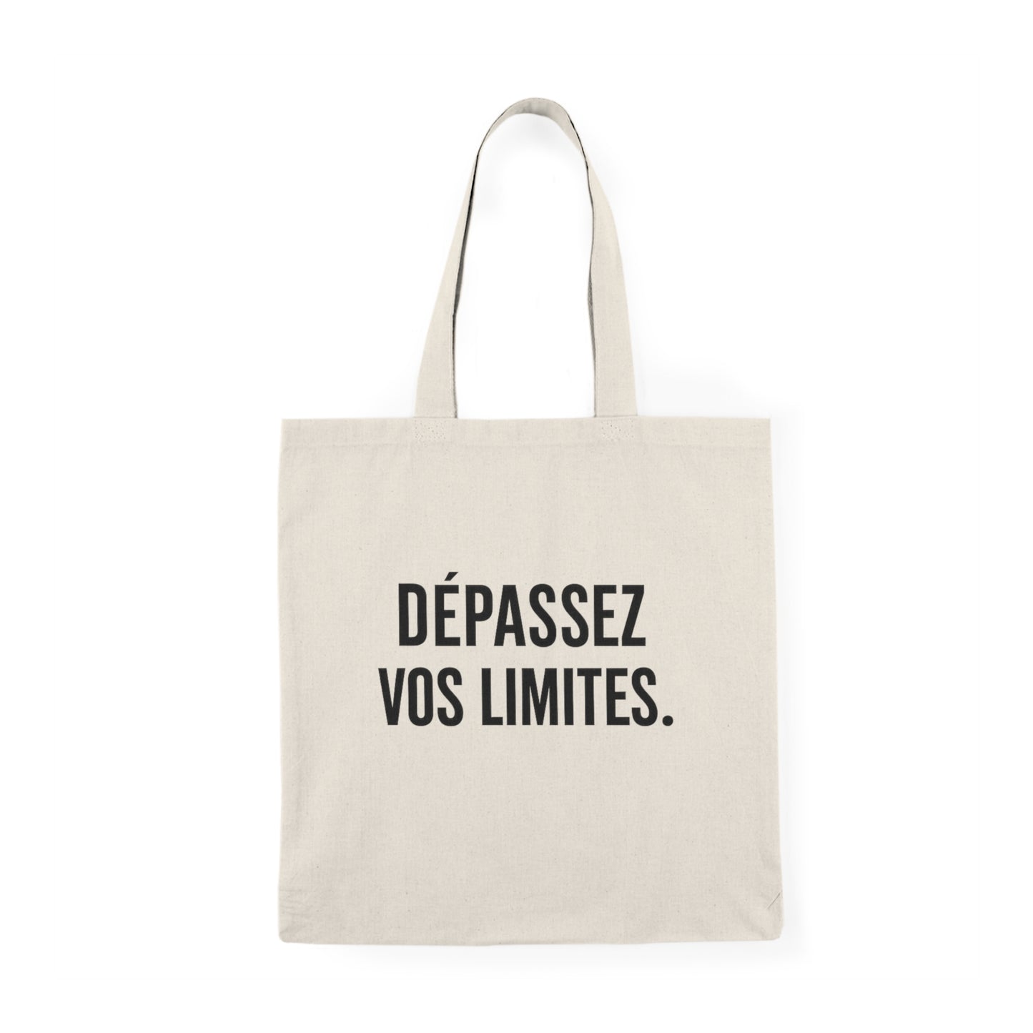 Motivia Canvas tote bag  Depasser vos limites