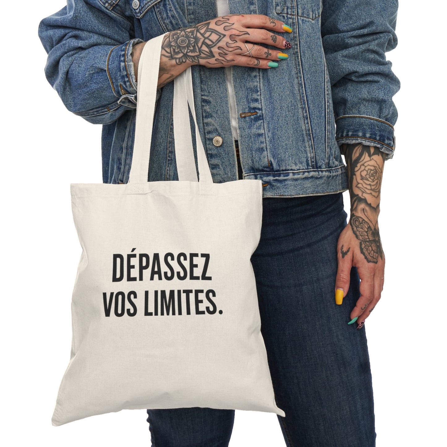 Motivia Canvas tote bag  Depasser vos limites