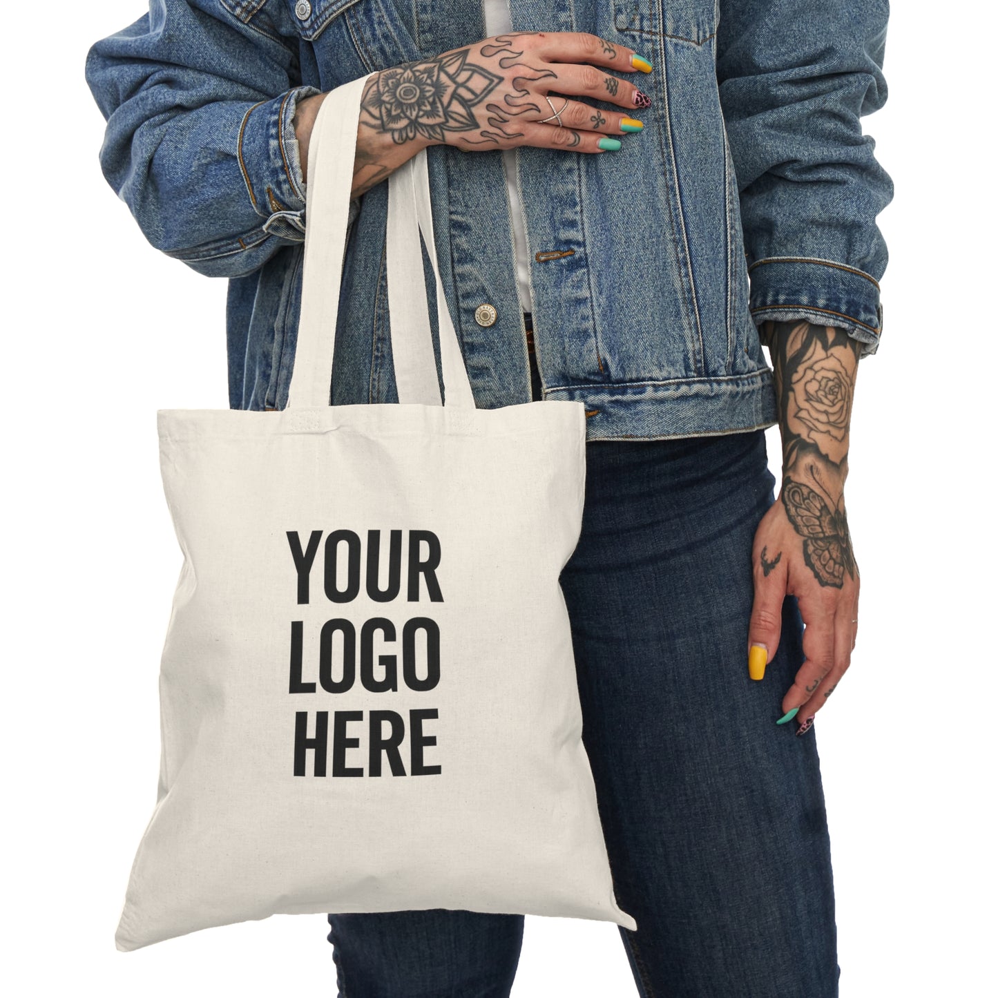 Motivia | Custom Canvas Tote Bag – Upload Your Logo or Design