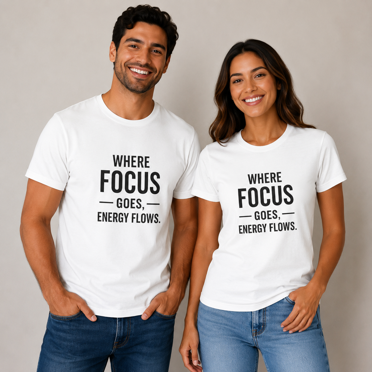 Motivia  T-Shirt where focus
